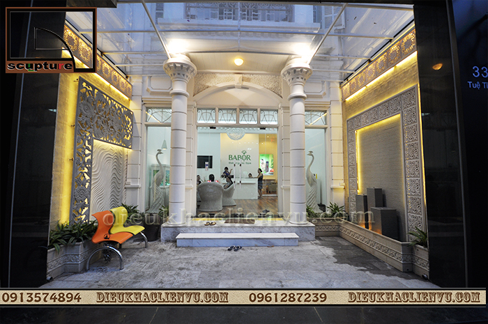 Thiết kế thi công phù điêu tại Spa